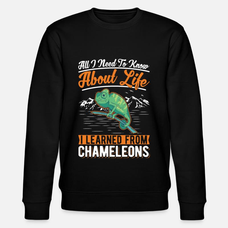 Chamäleon - Stanley/Stella Unisex Bio-Sweatshirt CHANGER - Schwarz