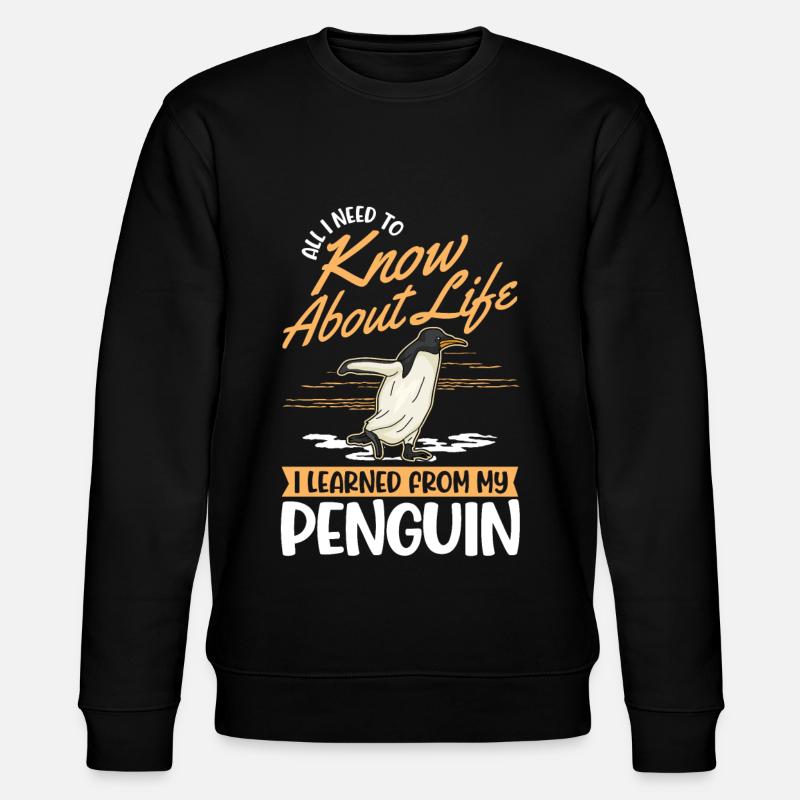 Penguin Gift Penguin - Stanley/Stella CHANGER Unisex Organic Sweatshirt - black