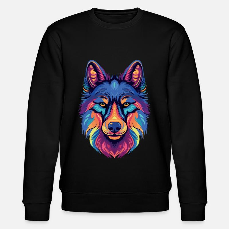Siberian Husky Gift - Stanley/Stella CHANGER Unisex Organic Sweatshirt - black