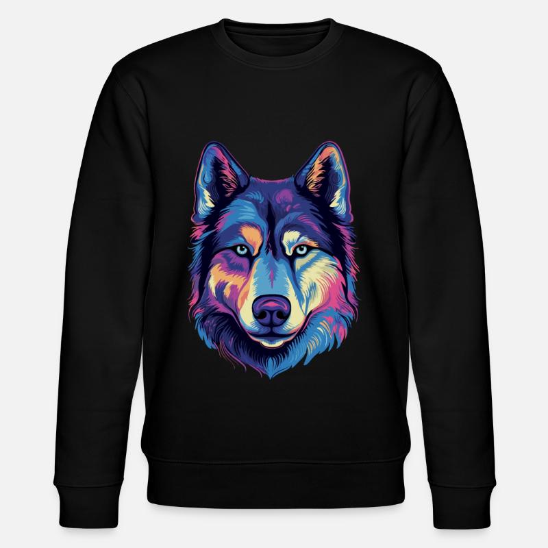 Cadeau Husky Sibérien - Sweat bio CHANGER Stanley/Stella Unisexe - noir