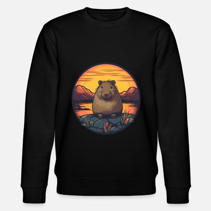 Capybara Cadeau Capybara - Sweat bio CHANGER Stanley/Stella Unisexe - noir