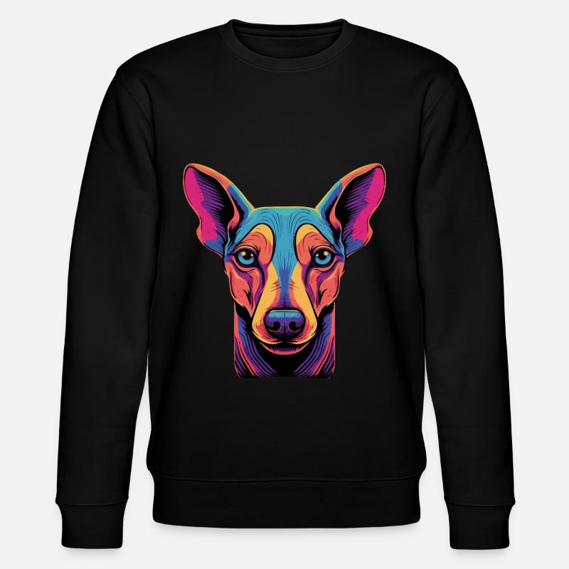 Malinois Belgischer Schäferhund - Stanley/Stella Unisex Bio-Sweatshirt CHANGER  - Schwarz