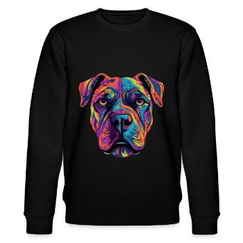 Presa Canario Cane Corso Dogo Canario - Sweat bio CHANGER Stanley/Stella Unisexe - noir - Devant - Nik (191cm) & Marisol (170cm)
