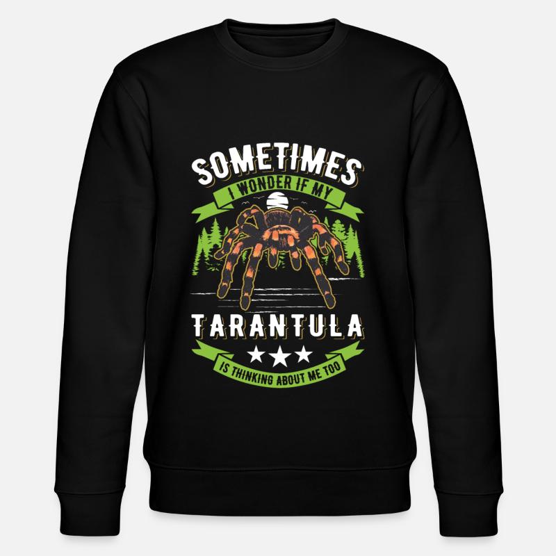 Tarantel Spinne Tarantula - Stanley/Stella Unisex Bio-Sweatshirt CHANGER  - Schwarz