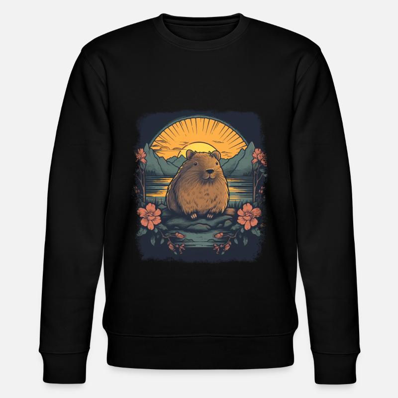 Capybara Cadeau Capybara - Sweat bio CHANGER Stanley/Stella Unisexe - noir