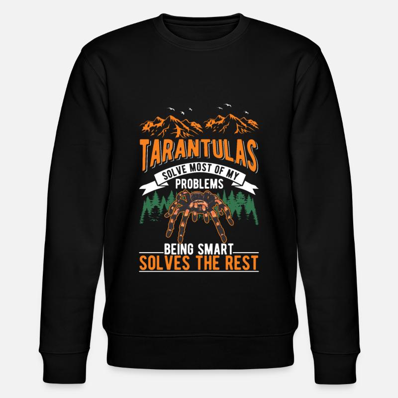 Tarantel Spinne Tarantula - Stanley/Stella Unisex Bio-Sweatshirt CHANGER  - Schwarz