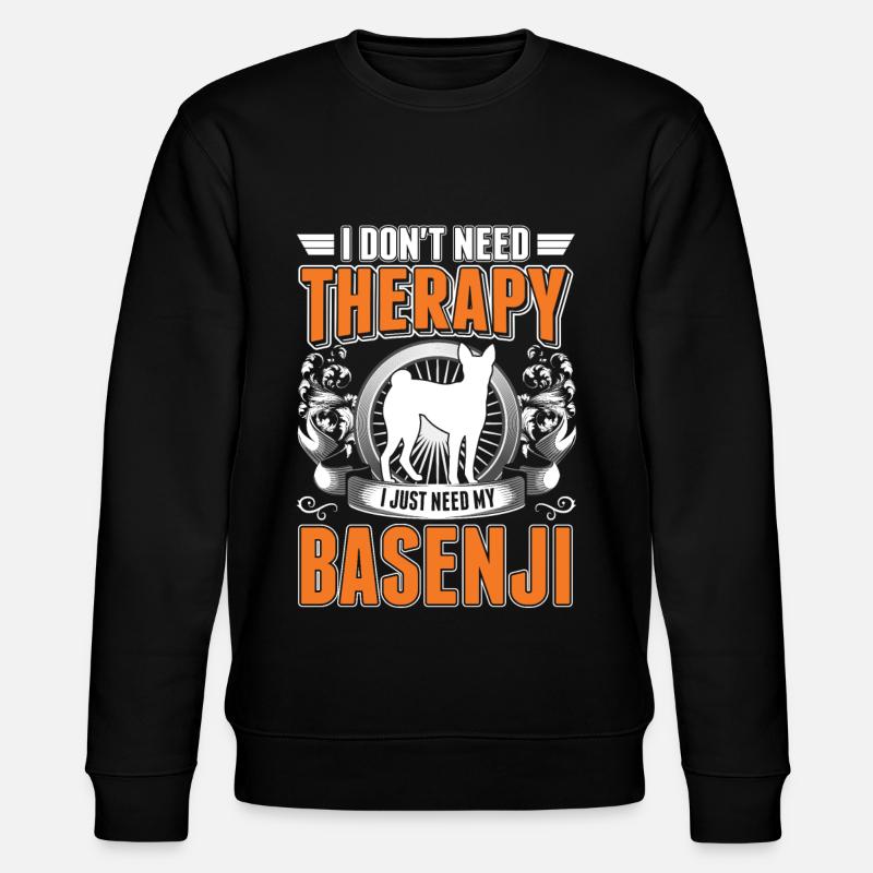 Thérapie Basenji - Sweat bio CHANGER Stanley/Stella Unisexe - noir
