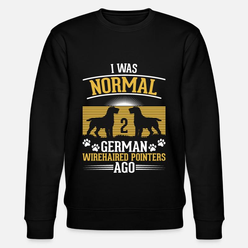 German Wirehaired Gift Owner - Stanley/Stella CHANGER Unisex Organic Sweatshirt - black