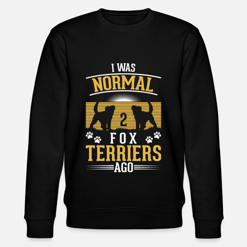 Foxterrier Drahthaar Geschenk - Stanley/Stella Unisex Bio-Sweatshirt CHANGER  - Schwarz
