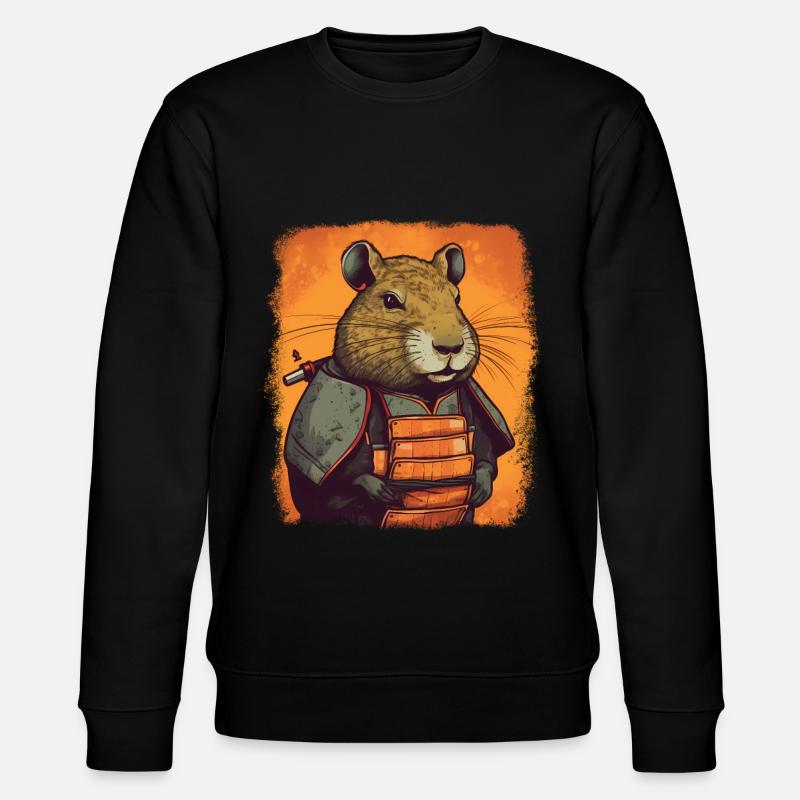 Capybara Samouraï Wasserschwein - Sweat bio CHANGER Stanley/Stella Unisexe - noir