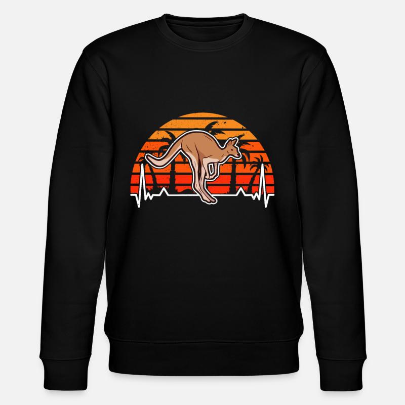 Kangaroo Heartbeat Australie - Sweat bio CHANGER Stanley/Stella Unisexe - noir
