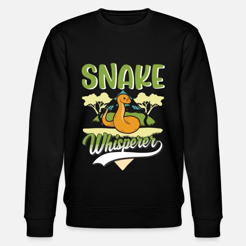 Snakes Whisperer Snake Lovers - Stanley/Stella CHANGER Unisex Organic Sweatshirt - black
