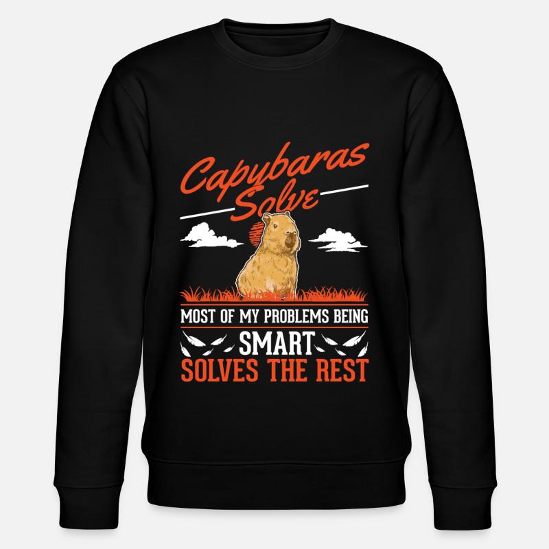 Capybara Wasserschwein Capibara - Sweat bio CHANGER Stanley/Stella Unisexe - noir