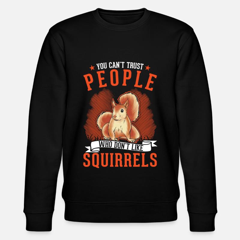 Écureuil cadeau écureuil gris - Sweat bio CHANGER Stanley/Stella Unisexe - noir