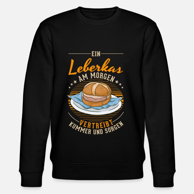 Leberkas Leberkäse Fleischkäse - Stanley/Stella Unisex Bio-Sweatshirt CHANGER  - Schwarz