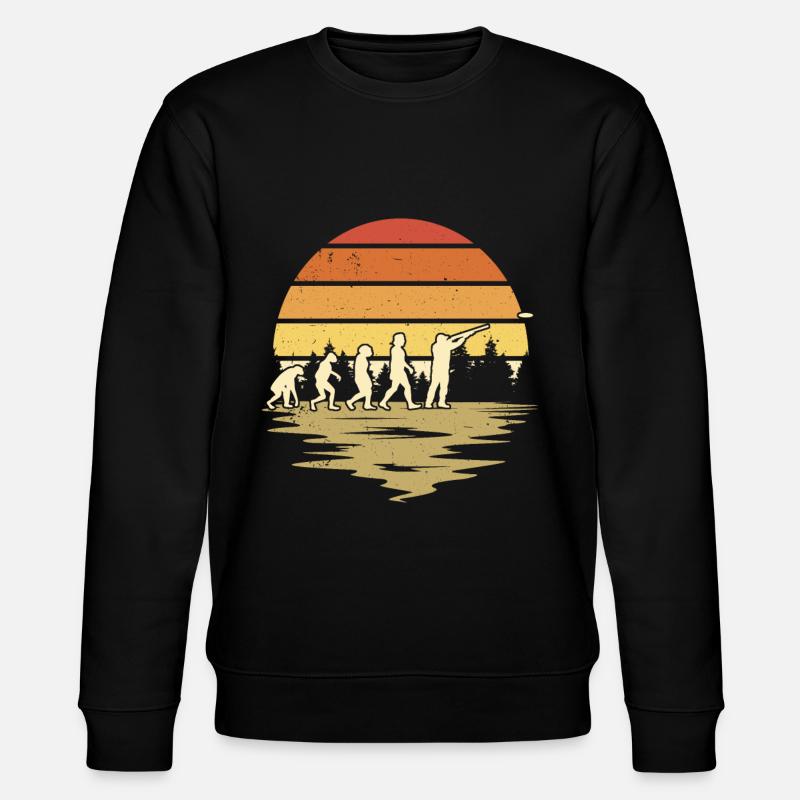 Tontaubenschießen Evolution - Stanley/Stella Unisex Bio-Sweatshirt CHANGER  - Schwarz