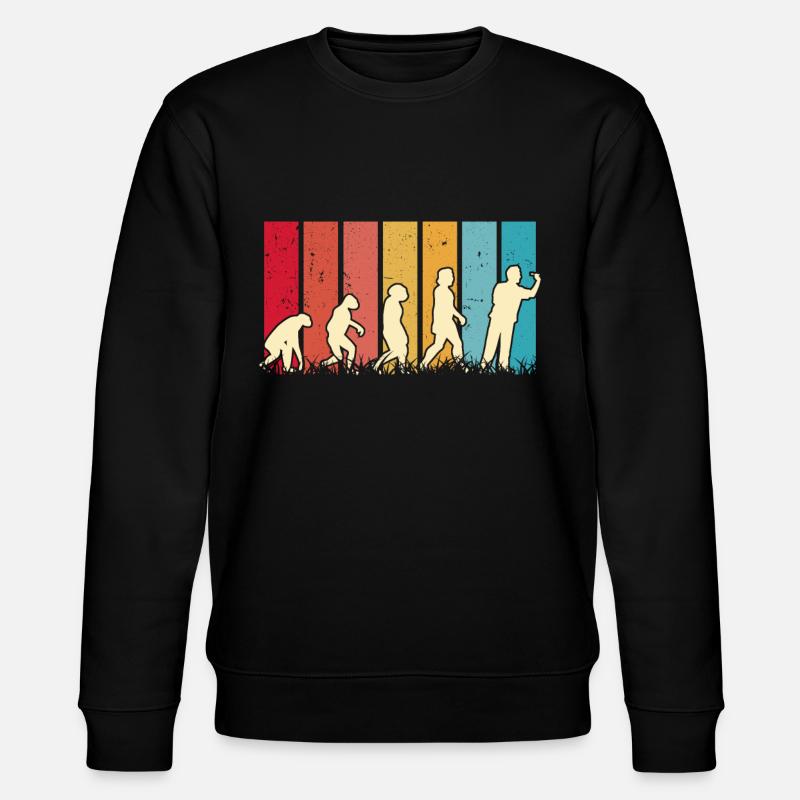 Dart Evolution Darter Darts - Stanley/Stella CHANGER Unisex Organic Sweatshirt - black