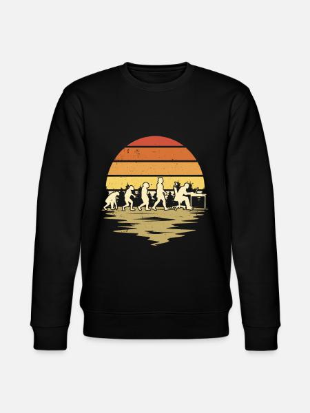 Informatiker Evolution Programmierer Nerd - Stanley/Stella Unisex Bio-Sweatshirt CHANGER  - Schwarz