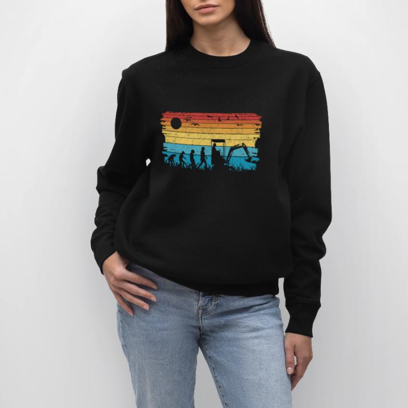 Bagger Evolution Baggerführer Baggerfahrer Stanley/Stella Unisex Bio-Sweatshirt CHANGER 