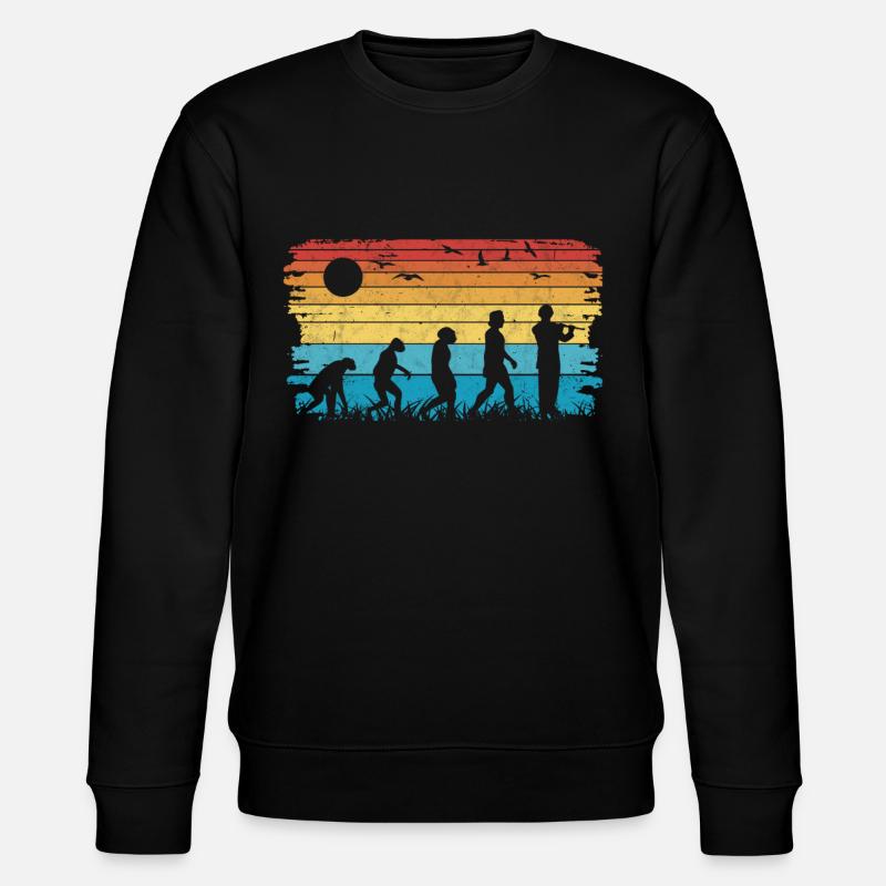 Querflöte Evolution Flöte Flötist - Stanley/Stella Unisex Bio-Sweatshirt CHANGER  - Schwarz