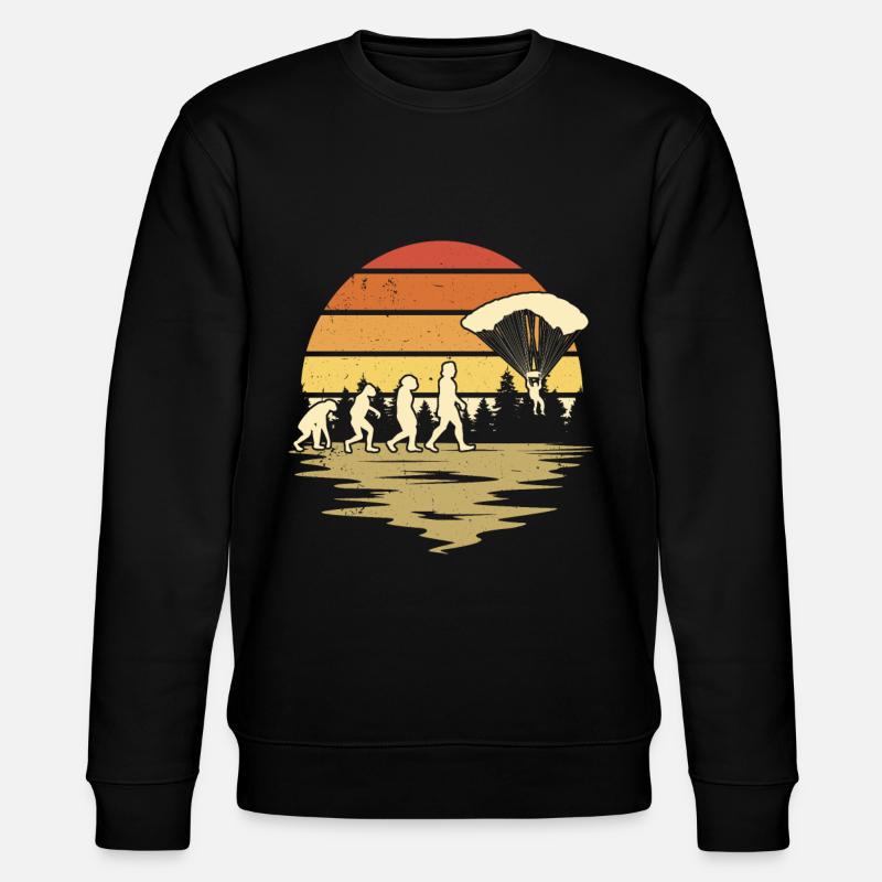 Parachutist EvolutionParachutismeParachute - Sweat bio CHANGER Stanley/Stella Unisexe - noir