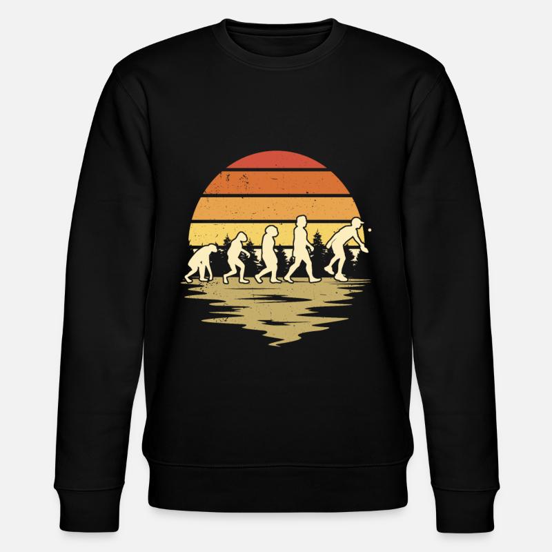 Joueur de pickleball Evolution - Sweat bio CHANGER Stanley/Stella Unisexe - noir