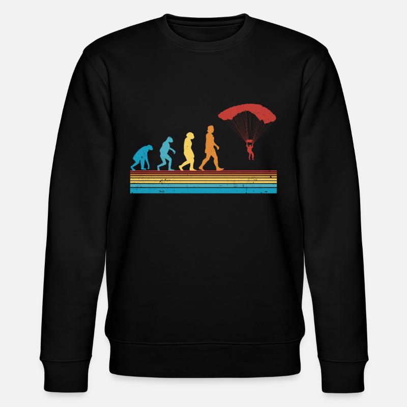 Skydiver EvolutionSaut en parachute - Sweat bio CHANGER Stanley/Stella Unisexe - noir