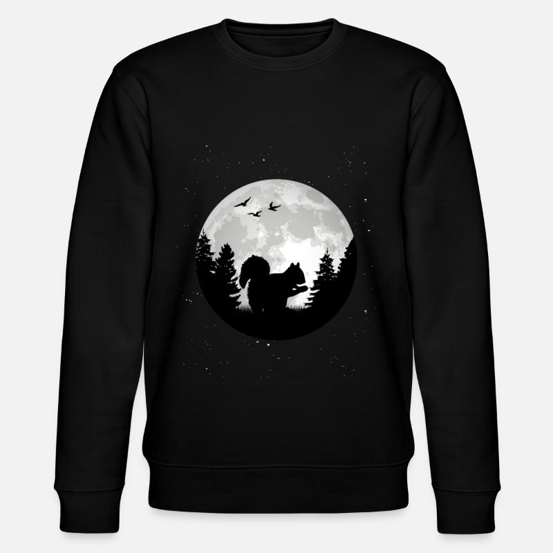 Squirrel Moon - Stanley/Stella CHANGER Unisex Organic Sweatshirt - black