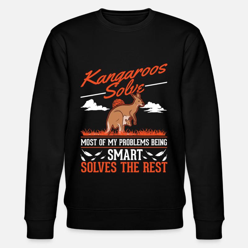 Kangaroo Australia Kangaroo - Stanley/Stella CHANGER Unisex Organic Sweatshirt - black