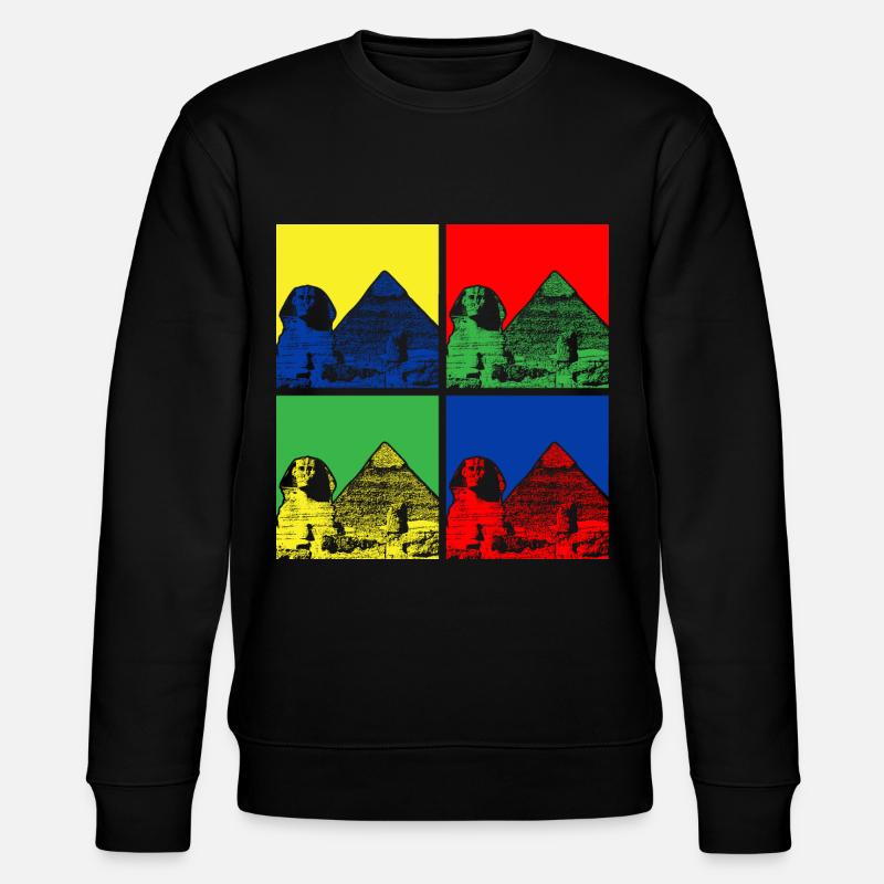 Sphinx Pyramids Egypt - Stanley/Stella CHANGER Unisex Organic Sweatshirt - black