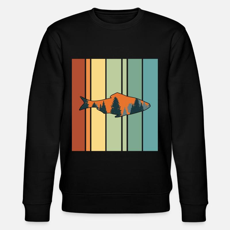 Pêcher Pêcheur Canne à pêche - Sweat bio CHANGER Stanley/Stella Unisexe - noir