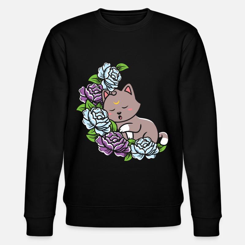 Halloween Pumpkin Witch - Stanley/Stella CHANGER Unisex Organic Sweatshirt - black