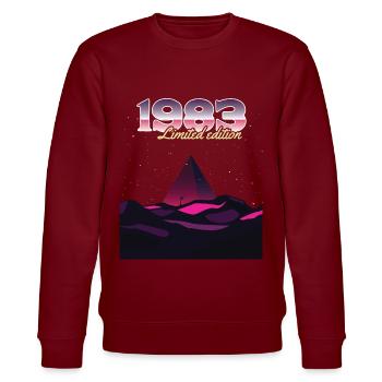 SW 1983 pyramide édition limitée - Sweat bio CHANGER Stanley/Stella Unisexe - bordeaux - Devant - Nik (191cm) & Marisol (170cm)