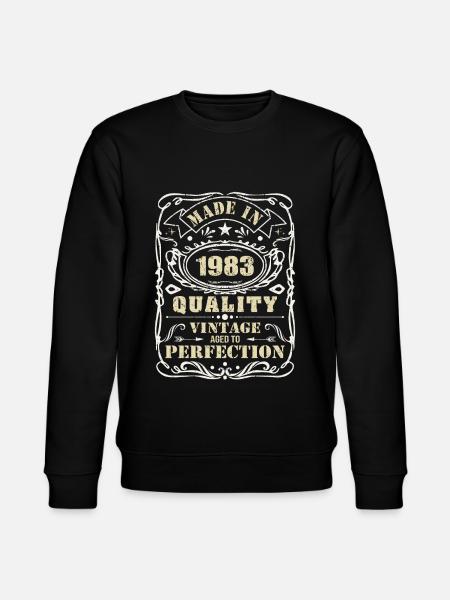 Made in 1983 quality - Stanley/Stella CHANGER Unisex Organic Sweatshirt - black