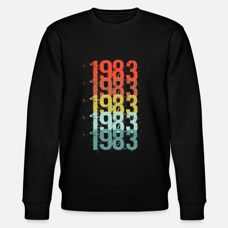 Mon année - 1983 - Sweat bio CHANGER Stanley/Stella Unisexe - noir