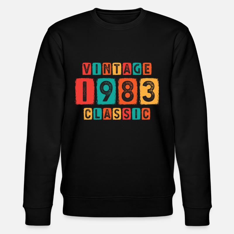Millésime 1983 classique - Sweat bio CHANGER Stanley/Stella Unisexe - noir