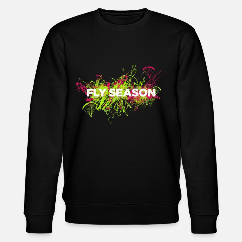 Fly Season Paragliding - Stanley/Stella Unisex Bio-Sweatshirt CHANGER  - Schwarz