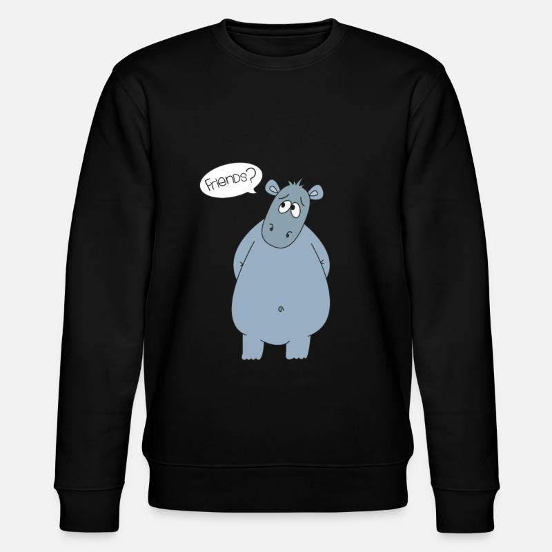 Amis Hippo Hippo Hippopotame Cadeau - Sweat bio CHANGER Stanley/Stella Unisexe - noir