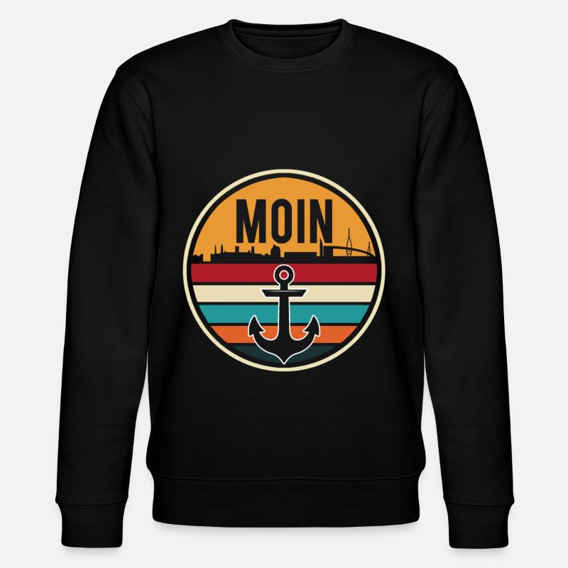 Moin Anker - Stanley/Stella Unisex Bio-Sweatshirt CHANGER  - Schwarz
