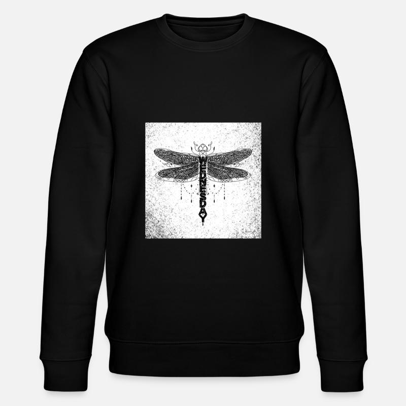 Mercredi libellule - Sweat bio CHANGER Stanley/Stella Unisexe - noir