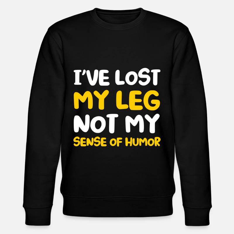 Handicap Amputee Amputation Prosthetic Leg - Stanley/Stella CHANGER Unisex Organic Sweatshirt - black