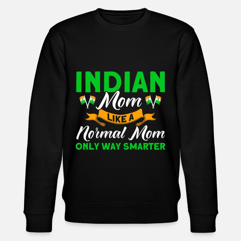 India Indian Roots Gift - Stanley/Stella CHANGER Unisex Organic Sweatshirt - black