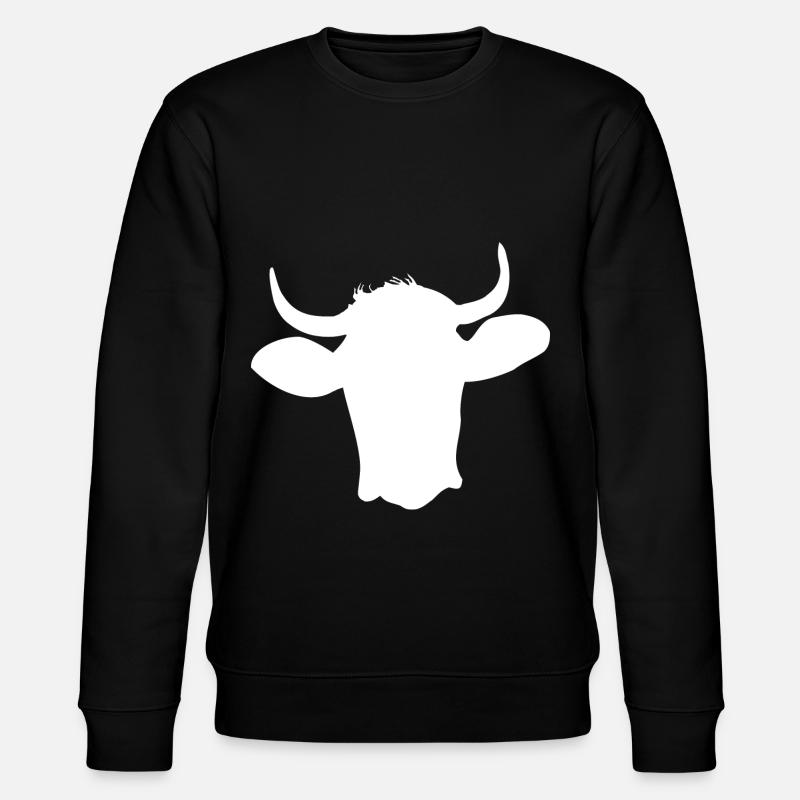 tête de vache - Sweat bio CHANGER Stanley/Stella Unisexe - noir