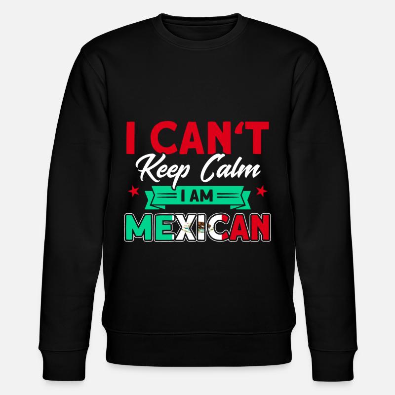 Mexico Mexican Roots Gift - Stanley/Stella CHANGER Unisex Organic Sweatshirt - black