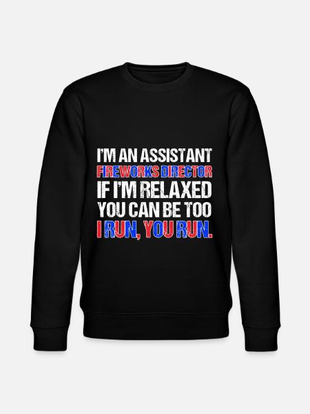 Funny fireworks pyrotechnician saying - Stanley/Stella CHANGER Unisex Organic Sweatshirt - black