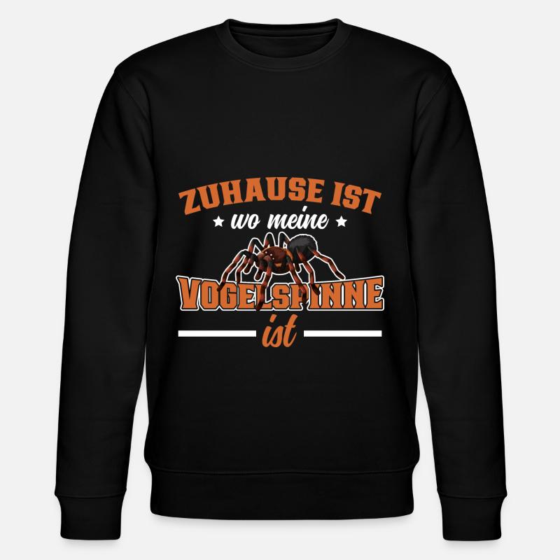 Vogelspinne - Stanley/Stella Unisex Bio-Sweatshirt CHANGER  - Schwarz
