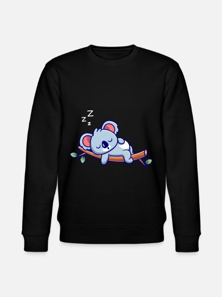 Koala Sleeping - Stanley/Stella CHANGER Unisex Organic Sweatshirt - black