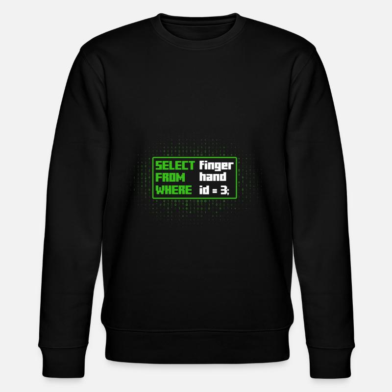 SELECT finger FROM hand Software-Entwickler - Stanley/Stella Unisex Bio-Sweatshirt CHANGER  - Schwarz