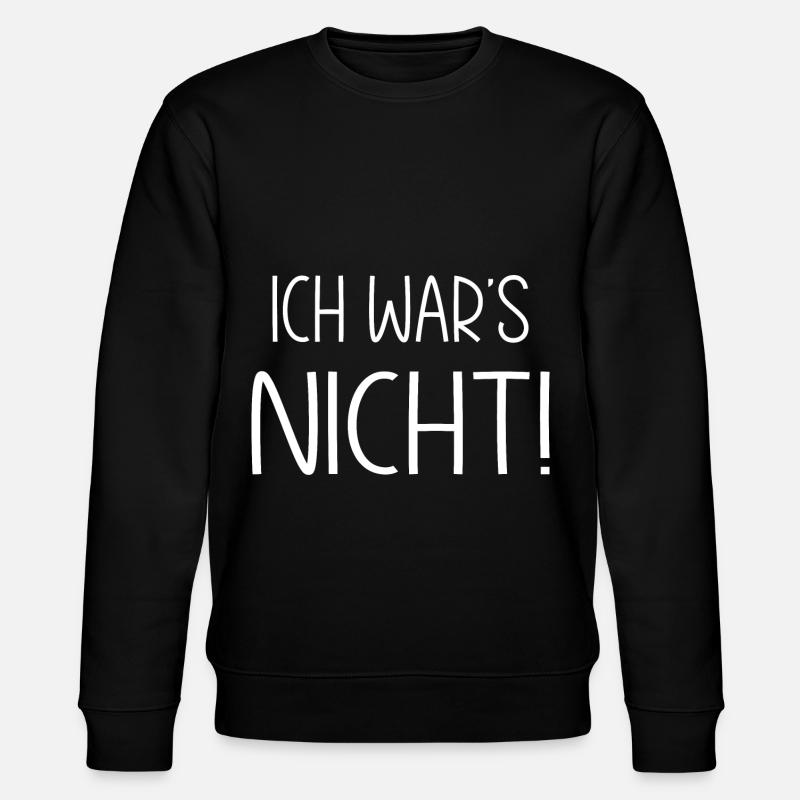 Ich war's nicht - Stanley/Stella Unisex Bio-Sweatshirt CHANGER  - Schwarz