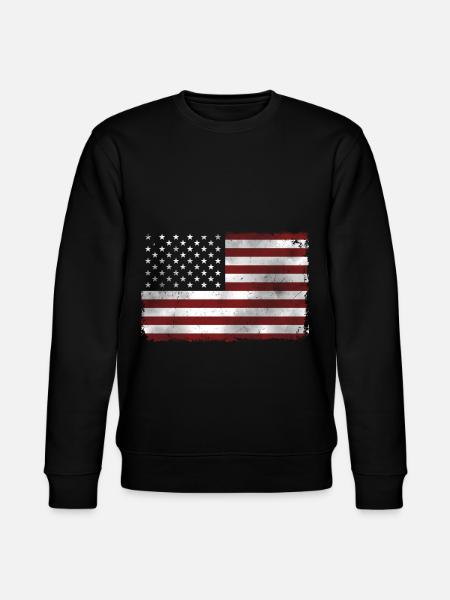 American flag - Stanley/Stella CHANGER Unisex Organic Sweatshirt - black